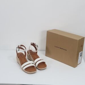 LUCKY BRAND Women's Nasli Espadrille Platform Wedge Sandals